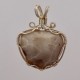 White Charm Petoskey Stone Pendant