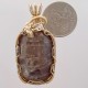 Pink Ghost Petoskey Stone Pendant