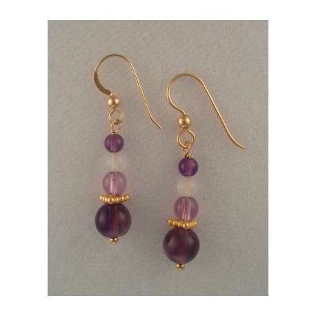 Amethyst GF Earrings