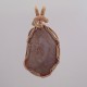 Perfect Pink Petoskey Stone Pendant