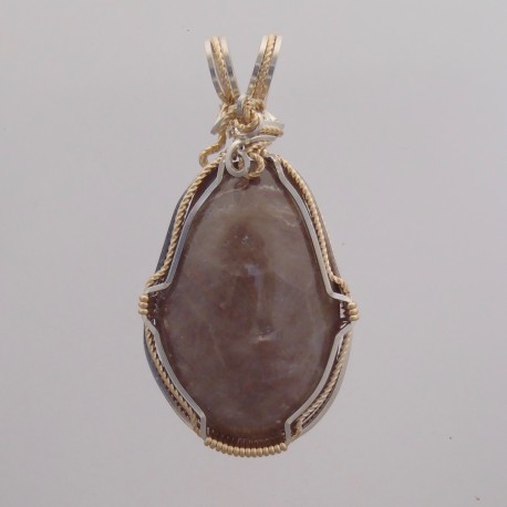 Michigan Compliment Petoskey Stone Pendant