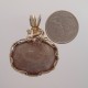 Winter Blush Pink Petoskey Stone Pendant