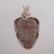 Royal Blush Pink Petoskey Stone Pendant