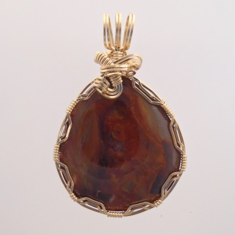 Gold Splash Pietersite Pendant