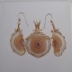 Pale Moctezuma Agate Earring and Pendant Set