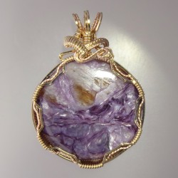 Violet Vista Charoite Pendant