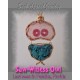 Saw-Witless Owl Rhodochrosite with Kingman Turquoise Pendant