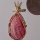 Rhodochrosite Pendant in Twisted Silver