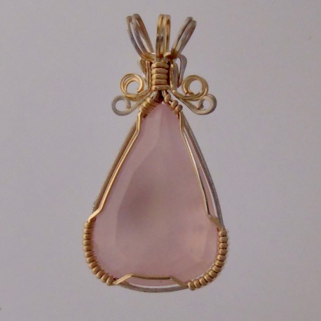 Rose Quartz Princess Pendant