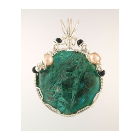 Chrysocolla Queen Pendant