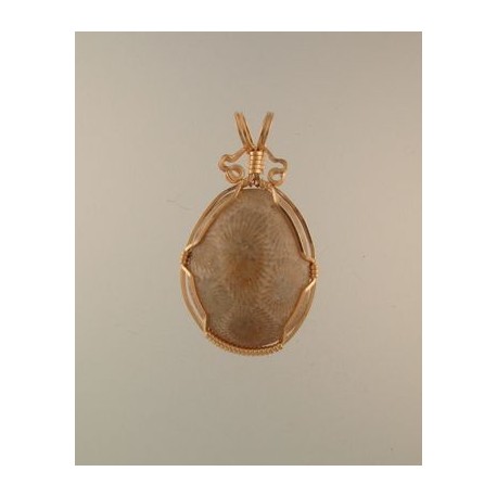 Creamy Petoskey Stone Pendant