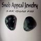 Huge Greenstone Stud Earrings