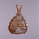 Golden Gleam Cat's-eye Rutilated Quartz Pendant