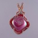 Brilliant Pink Druzy Pendant