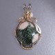 Thomsonite Spots Isle Royale Greenstone Pendant