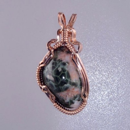 Jungle Island Isle Royale Greenstone Pendant