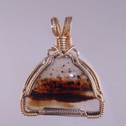 Storm’s A-Comin’ Montana Moss Agate Pendant