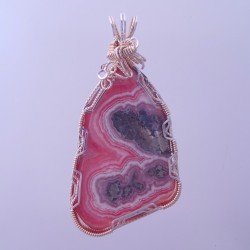 Metallic Lakes Rhodochrosite Pendant