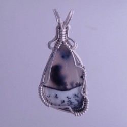 Lake Effect Dedritic Opal Pendant