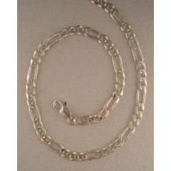 18 inch Sterling Silver Medium Figaro Chain