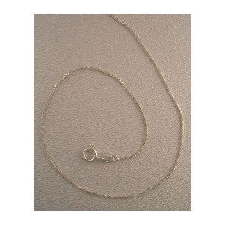 24 inch Sterling Silver Box-Petite Chain