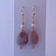 Teardrop Petoskey Stone Earrings