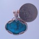 Morenci Turquoise Wire-Wrapped Pendant