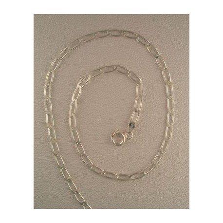 16" Sterling Silver 3mm Open Link Chain