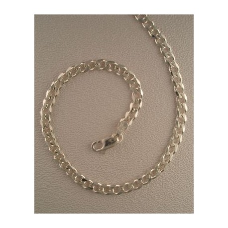 18" Sterling Silver 4mm Curb Chain