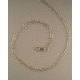 20" Sterling Silver 3mm Figaro  Chain