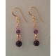 Amethyst/Swarovski GF Earrings