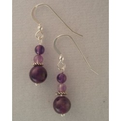 Amethyst SS Earrings