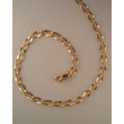20-inch Gold-Fill Hammered Link Chain