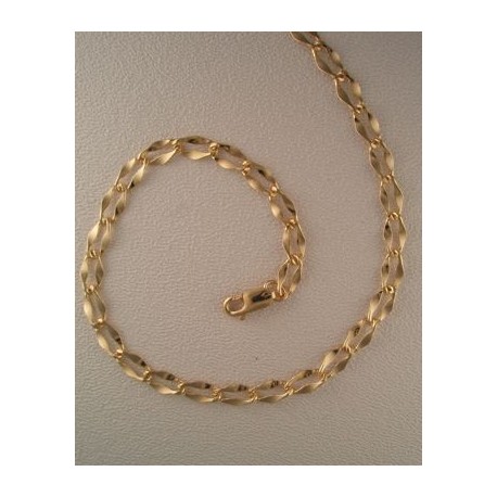 20-inch Gold-Fill Hammered Link Chain