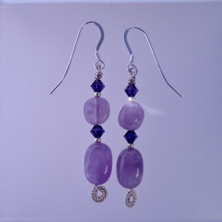 Amethyst Nugget Earrings