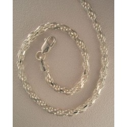 16 inch Sterling Silver Rope Heavy Chain