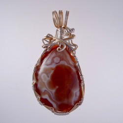 Brown Eyed Lake Superior Agate Pendant