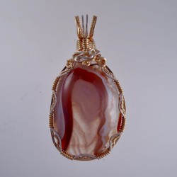 Crystal Queen Lake Superior Agate Pendant