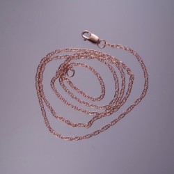18" Pink Gold Rope Chain