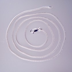 24" Sterling Silver Foxtail Chain