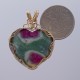 Ruby Explosion Ruby & Fuchsite Pendant