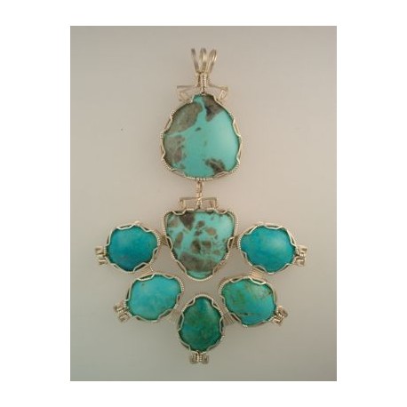 Turquoise Squash Blossom