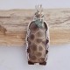 Michigan Love Petoskey Stone Pendant with Isle Royale Greenstone