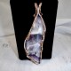 Chevron Amethyst Pendant