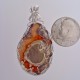 Orange Mushroom Jasper Pendant