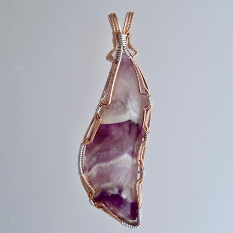 Chevron Amethyst Pendant