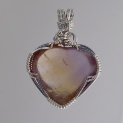 Ametrine Heart Pendant