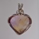 Ametrine Heart Pendant