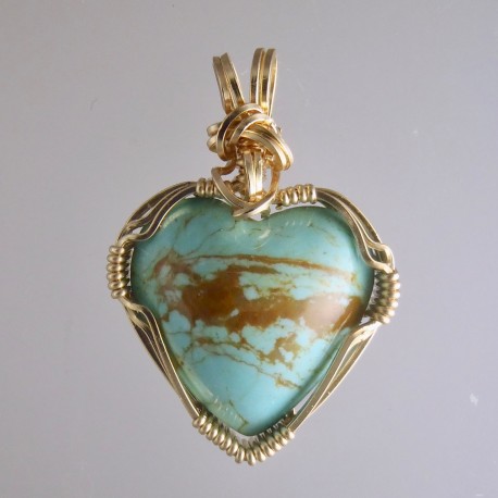 Turquoise Heart Pendant