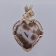 In the Army Now Ocean Jasper Heart Pendant